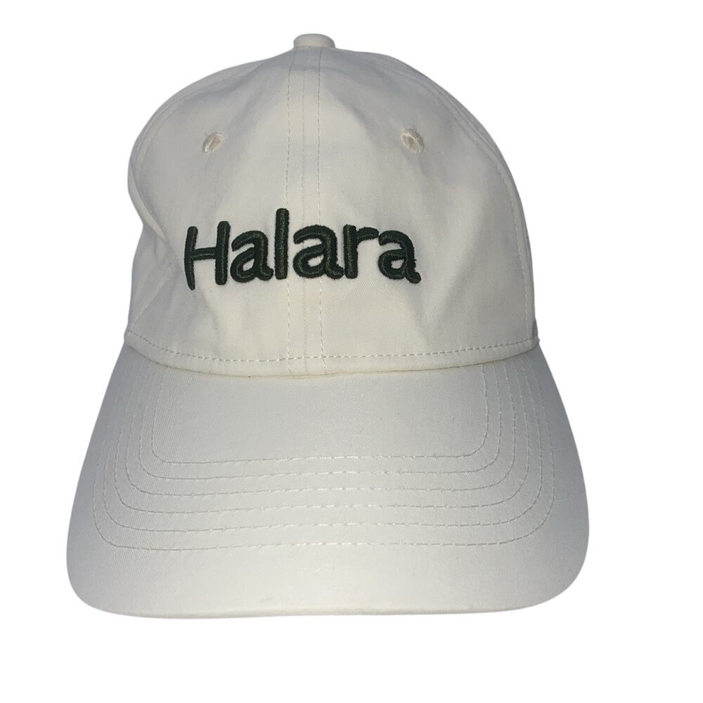 Halara Hat Cap Baseball One Size Green Logo Cream Women's Casual New